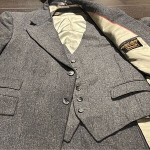 Vintage Cartier Gray Sportcoat with Vest
